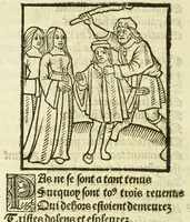 Picture 61 of 81 from Cy est le Romat de la roze, ou, Tout lart Damour est enclose : histoires et auctoritez et maintz beaulx propos vsitez qui a este nouuellement Corrige suffisantement et cotte bien a lauantaige com on voit en chascune page (1526), leaf 212