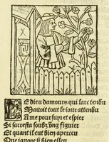 Picture 14 of 81 from Cy est le Romat de la roze, ou, Tout lart Damour est enclose : histoires et auctoritez et maintz beaulx propos vsitez qui a este nouuellement Corrige suffisantement et cotte bien a lauantaige com on voit en chascune page (1526), leaf 41