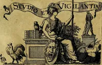 An illustration from Dactyliothecae, seu Annulorum sigillarium quorum priscos tam Graecos quam Romanos usus, ex ferro, aere, argento & auro promptuarii ... Collectis aliunde & ineditis & editis annulorum figuris auctior; (1695)