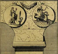 An illustration from Dactyliothecae, seu Annulorum sigillarium quorum priscos tam Graecos quam Romanos usus, ex ferro, aere, argento & auro promptuarii ... Collectis aliunde & ineditis & editis annulorum figuris auctior; (1695)