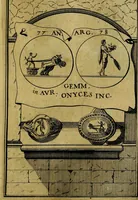 An illustration from Dactyliothecae, seu Annulorum sigillarium quorum priscos tam Graecos quam Romanos usus, ex ferro, aere, argento & auro promptuarii ... Collectis aliunde & ineditis & editis annulorum figuris auctior; (1695)