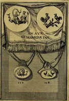 An illustration from Dactyliothecae, seu Annulorum sigillarium quorum priscos tam Graecos quam Romanos usus, ex ferro, aere, argento & auro promptuarii ... Collectis aliunde & ineditis & editis annulorum figuris auctior; (1695)
