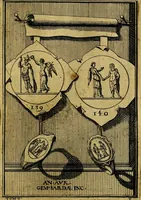 An illustration from Dactyliothecae, seu Annulorum sigillarium quorum priscos tam Graecos quam Romanos usus, ex ferro, aere, argento & auro promptuarii ... Collectis aliunde & ineditis & editis annulorum figuris auctior; (1695)