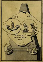 An illustration from Dactyliothecae, seu Annulorum sigillarium quorum priscos tam Graecos quam Romanos usus, ex ferro, aere, argento & auro promptuarii ... Collectis aliunde & ineditis & editis annulorum figuris auctior; (1695)