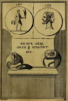 An illustration from Dactyliothecae, seu Annulorum sigillarium quorum priscos tam Graecos quam Romanos usus, ex ferro, aere, argento & auro promptuarii ... Collectis aliunde & ineditis & editis annulorum figuris auctior; (1695)