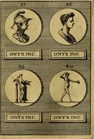 An illustration from Dactyliothecae, seu Annulorum sigillarium quorum priscos tam Graecos quam Romanos usus, ex ferro, aere, argento & auro promptuarii ... Collectis aliunde & ineditis & editis annulorum figuris auctior; (1695)