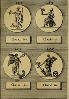 An illustration from Dactyliothecae, seu Annulorum sigillarium quorum priscos tam Graecos quam Romanos usus, ex ferro, aere, argento & auro promptuarii ... Collectis aliunde & ineditis & editis annulorum figuris auctior; (1695)