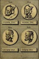 An illustration from Dactyliothecae, seu Annulorum sigillarium quorum priscos tam Graecos quam Romanos usus, ex ferro, aere, argento & auro promptuarii ... Collectis aliunde & ineditis & editis annulorum figuris auctior; (1695)