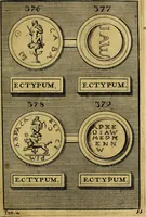 An illustration from Dactyliothecae, seu Annulorum sigillarium quorum priscos tam Graecos quam Romanos usus, ex ferro, aere, argento & auro promptuarii ... Collectis aliunde & ineditis & editis annulorum figuris auctior; (1695)