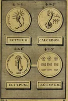 An illustration from Dactyliothecae, seu Annulorum sigillarium quorum priscos tam Graecos quam Romanos usus, ex ferro, aere, argento & auro promptuarii ... Collectis aliunde & ineditis & editis annulorum figuris auctior; (1695)