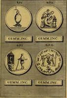 An illustration from Dactyliothecae, seu Annulorum sigillarium quorum priscos tam Graecos quam Romanos usus, ex ferro, aere, argento & auro promptuarii ... Collectis aliunde & ineditis & editis annulorum figuris auctior; (1695)