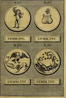 An illustration from Dactyliothecae, seu Annulorum sigillarium quorum priscos tam Graecos quam Romanos usus, ex ferro, aere, argento & auro promptuarii ... Collectis aliunde & ineditis & editis annulorum figuris auctior; (1695)