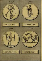An illustration from Dactyliothecae, seu Annulorum sigillarium quorum priscos tam Graecos quam Romanos usus, ex ferro, aere, argento & auro promptuarii ... Collectis aliunde & ineditis & editis annulorum figuris auctior; (1695)