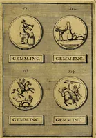 An illustration from Dactyliothecae, seu Annulorum sigillarium quorum priscos tam Graecos quam Romanos usus, ex ferro, aere, argento & auro promptuarii ... Collectis aliunde & ineditis & editis annulorum figuris auctior; (1695)