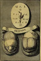 An illustration from Dactyliothecae, seu Annulorum sigillarium quorum priscos tam Graecos quam Romanos usus, ex ferro, aere, argento & auro promptuarii ... Collectis aliunde & ineditis & editis annulorum figuris auctior; (1695)