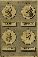An illustration from Dactyliothecae, seu Annulorum sigillarium quorum priscos tam Graecos quam Romanos usus, ex ferro, aere, argento & auro promptuarii ... Collectis aliunde & ineditis & editis annulorum figuris auctior; (1695)