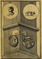 An illustration from Dactyliothecae, seu Annulorum sigillarium quorum priscos tam Graecos quam Romanos usus, ex ferro, aere, argento & auro promptuarii ... Collectis aliunde & ineditis & editis annulorum figuris auctior; (1695)