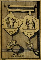 An illustration from Dactyliothecae, seu Annulorum sigillarium quorum priscos tam Graecos quam Romanos usus, ex ferro, aere, argento & auro promptuarii ... Collectis aliunde & ineditis & editis annulorum figuris auctior; (1695)