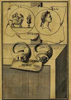 An illustration from Dactyliothecae, seu Annulorum sigillarium quorum priscos tam Graecos quam Romanos usus, ex ferro, aere, argento & auro promptuarii ... Collectis aliunde & ineditis & editis annulorum figuris auctior; (1695)