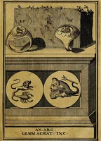 An illustration from Dactyliothecae, seu Annulorum sigillarium quorum priscos tam Graecos quam Romanos usus, ex ferro, aere, argento & auro promptuarii ... Collectis aliunde & ineditis & editis annulorum figuris auctior; (1695)