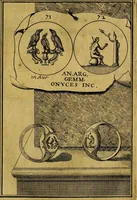 An illustration from Dactyliothecae, seu Annulorum sigillarium quorum priscos tam Graecos quam Romanos usus, ex ferro, aere, argento & auro promptuarii ... Collectis aliunde & ineditis & editis annulorum figuris auctior; (1695)