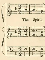 An illustration from Dakota odowan : Hymns in the Dakota language, with tunes (1868)