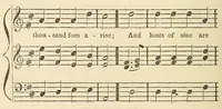 An illustration from Dakota odowan : Hymns in the Dakota language, with tunes (1868)
