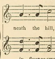 An illustration from Dakota odowan : Hymns in the Dakota language, with tunes (1868)