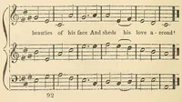 An illustration from Dakota odowan : Hymns in the Dakota language, with tunes (1868)