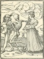 An illustration from The dance of death : the full series of wood engravings reproduced in phototype from the proofs and original editions (1886)