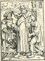 An illustration from The dance of death : the full series of wood engravings reproduced in phototype from the proofs and original editions (1886)