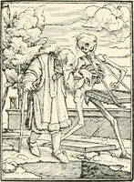 Picture 27 of 57 from The dance of death : the full series of wood engravings reproduced in phototype from the proofs and original editions (1886), leaf 73