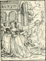 Picture 29 of 57 from The dance of death : the full series of wood engravings reproduced in phototype from the proofs and original editions (1886), leaf 77