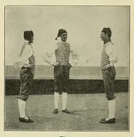 An illustration from Dances of the people : a second volume of Folk-dances and singing games; containing twenty-eight folk-dances of the United States, Ireland, England, Scotland, Norway, Sweden, Denmark, Finland, Germany, and Switzerland; with the music, full directions for performance and numerous illustrations (1913)