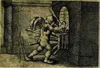 An illustration from Dan. Heinsii Lof-Sanck Van Iesus Christus, den eenigen end eeuwigen Son Godes. Met noodelicke Vytleggingen aenvvÿsende den gront van het out Christelick geloof, in den selven vervat (1616)