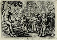 An illustration from Dan. Heinsii Lof-sanck van Iesus Christus den eenigen ende eeuwigen sone Godes : ende zyne andere nederduytse poemata, nieuwelijcks vermeerdert ende verbetert met de uytlegginghen (1650)