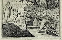 An illustration from Dan. Heinsii Lof-sanck van Iesus Christus den eenigen ende eeuwigen sone Godes : ende zyne andere nederduytse poemata, nieuwelijcks vermeerdert ende verbetert met de uytlegginghen (1650)