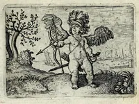 An illustration from Dan. Heinsii Lof-sanck van Iesus Christus den eenigen ende eeuwigen sone Godes : ende zyne andere nederduytse poemata, nieuwelijcks vermeerdert ende verbetert met de uytlegginghen (1650)