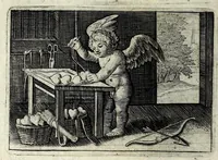 An illustration from Dan. Heinsii Lof-sanck van Iesus Christus den eenigen ende eeuwigen sone Godes : ende zyne andere nederduytse poemata, nieuwelijcks vermeerdert ende verbetert met de uytlegginghen (1650)