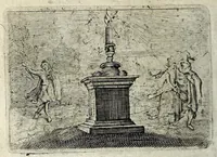 An illustration from Dan. Heinsii Lof-sanck van Iesus Christus den eenigen ende eeuwigen sone Godes : ende zyne andere nederduytse poemata, nieuwelijcks vermeerdert ende verbetert met de uytlegginghen (1650)