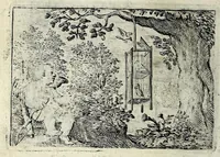 An illustration from Dan. Heinsii Lof-sanck van Iesus Christus den eenigen ende eeuwigen sone Godes : ende zyne andere nederduytse poemata, nieuwelijcks vermeerdert ende verbetert met de uytlegginghen (1650)