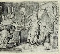 An illustration from Dan. Heinsii Lof-sanck van Iesus Christus den eenigen ende eeuwigen sone Godes : ende zyne andere nederduytse poemata, nieuwelijcks vermeerdert ende verbetert met de uytlegginghen (1650)