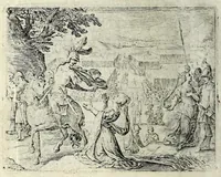 An illustration from Dan. Heinsii Lof-sanck van Iesus Christus den eenigen ende eeuwigen sone Godes : ende zyne andere nederduytse poemata, nieuwelijcks vermeerdert ende verbetert met de uytlegginghen (1650)