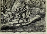 An illustration from Dan. Heinsii Lof-sanck van Iesus Christus den eenigen ende eeuwigen sone Godes : ende zyne andere nederduytse poemata, nieuwelijcks vermeerdert ende verbetert met de uytlegginghen (1650)