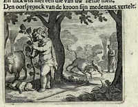 Picture 53 of 55 from Dan. Heinsii Lof-sanck van Iesus Christus den eenigen ende eeuwigen sone Godes : ende zyne andere nederduytse poemata, nieuwelijcks vermeerdert ende verbetert met de uytlegginghen (1650), leaf 285