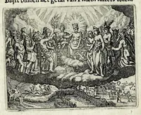 An illustration from Dan. Heinsii Lof-sanck van Iesus Christus den eenigen ende eeuwigen sone Godes : ende zyne andere nederduytse poemata, nieuwelijcks vermeerdert ende verbetert met de uytlegginghen (1650)