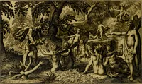 An illustration from Dan. Heinsii Nederduytsche poemata ; by een vergadert en uytgegeven door P. S (1618)