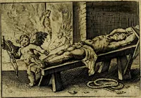 An illustration from Dan. Heinsii Nederduytsche poemata ; by een vergadert en uytgegeven door P. S (1618)