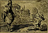 An illustration from Dan. Heinsii Nederduytsche poemata ; by een vergadert en uytgegeven door P. S (1618)
