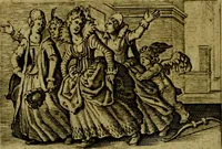 An illustration from Dan. Heinsii Nederduytsche poemata ; by een vergadert en uytgegeven door P. S (1618)
